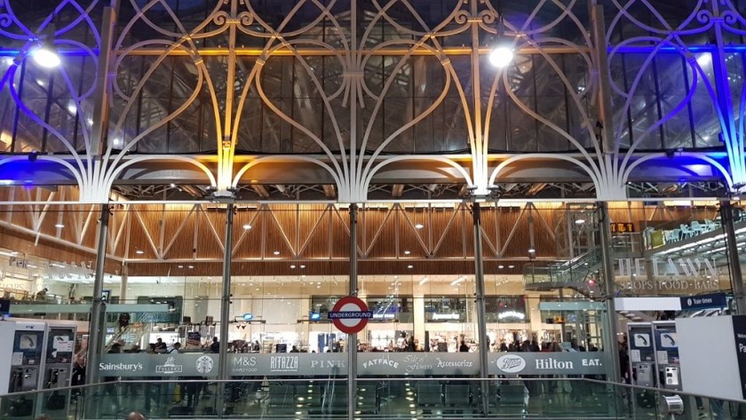 The access to the Underground station used by the Bakerloo and District lines 