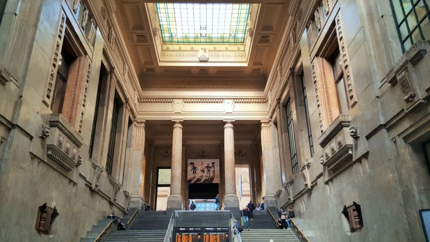 You don't have to use the beautiful staircases to ascend to the trains