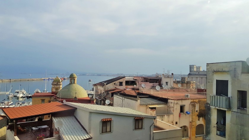 There are views over the Bay of Naples on the right when heading to Sorrento