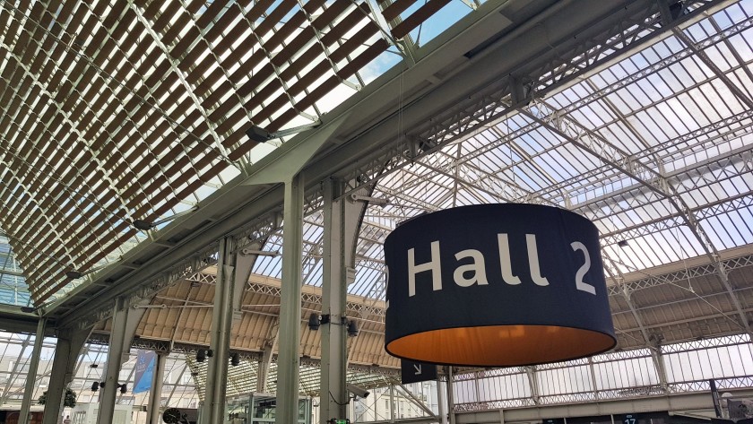 The sign which will let you know you're in Hall 2