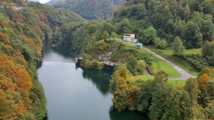 On the Centovali Railway heading into Italy from Locaarno