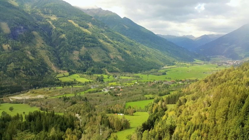 Between Bad Gastein and Villach (from the right)