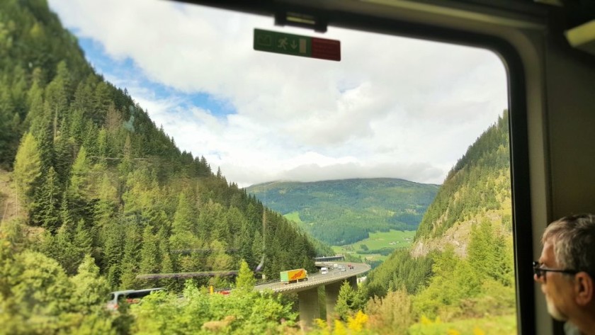 Between Innsbruck and Brennero in summer