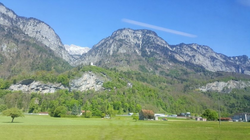 Near Sargans, the view on the left
