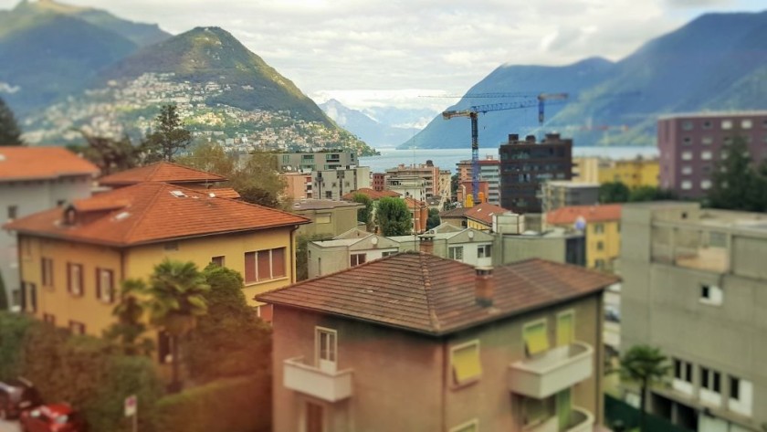 Departing from Lugano station