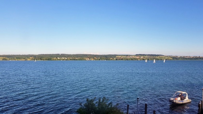 Travelling along the shore of Lake Biel