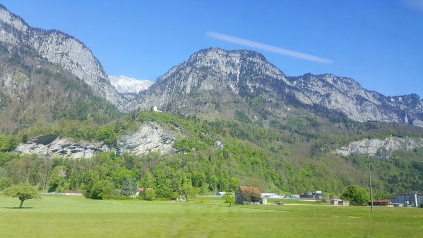 Heading south between Sargans and Landquart