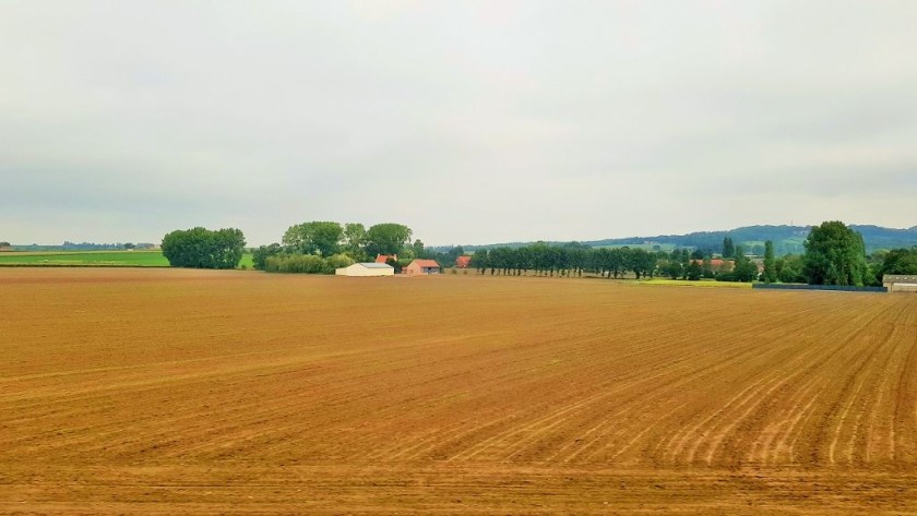 A typical view from the high speed line between Lille and The Channel Tunnel