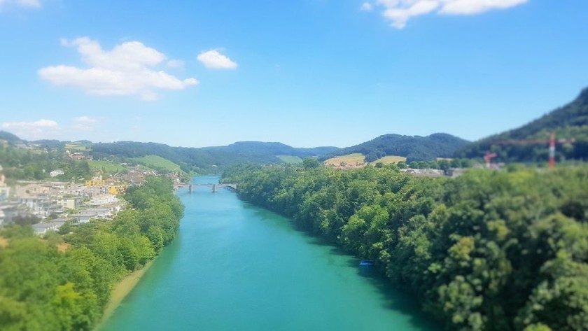 The train will cross the River Thur on route to Schaffhausen