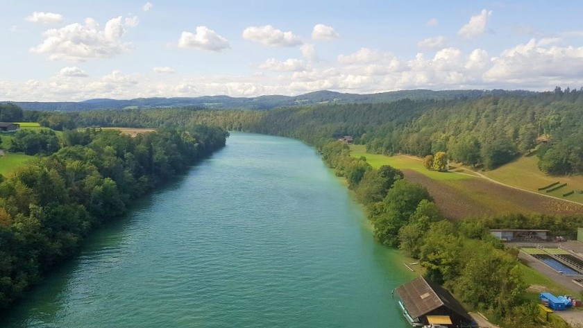 Crossing the River Thur on route to Schaffhausen