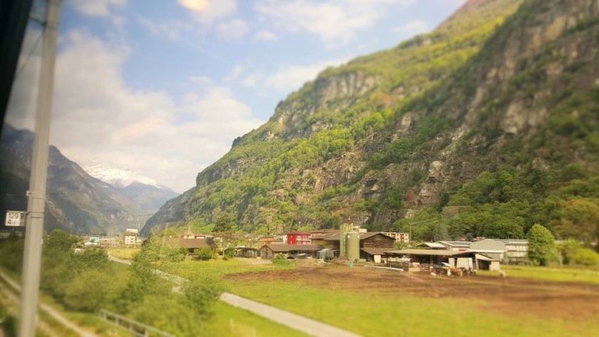 Approaching Bellinzona