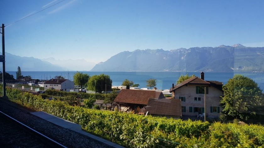 Travelling between Vevey and Montreux