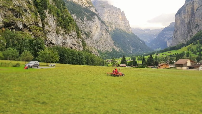 Looking down the valley towards Interlaken