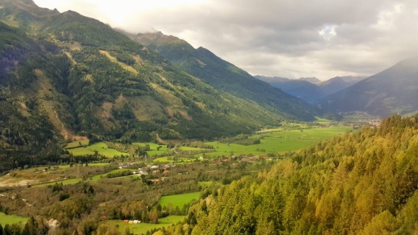 Between Bad Gastein and Villach (from the right)