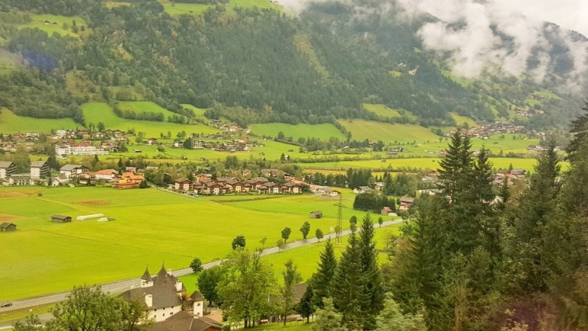 The beginning of the ascent up to Bad Gastein