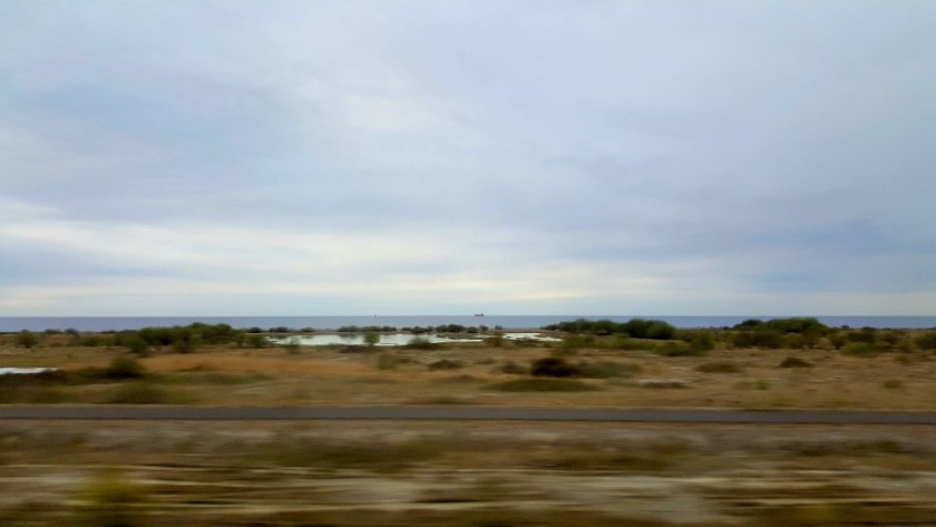 Between the tunnel and bridge on the Oresund Line