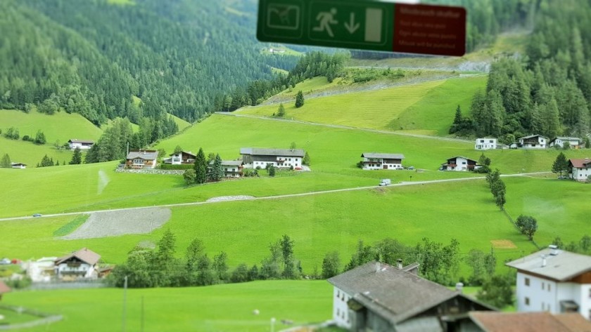 The view from the right of the train in summer #2