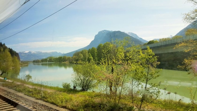 The train will travel beside the River Inn for the first part of the journey