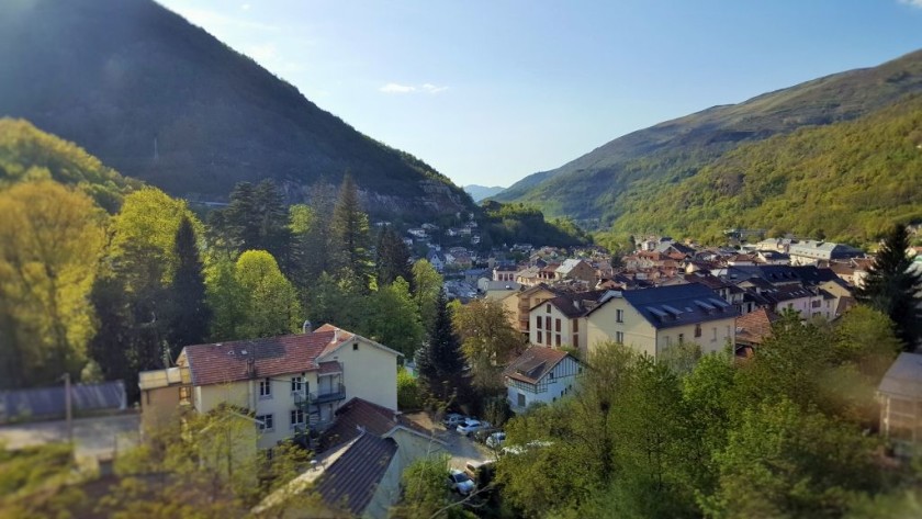 Looking down on Aix-les-Thermes from the left