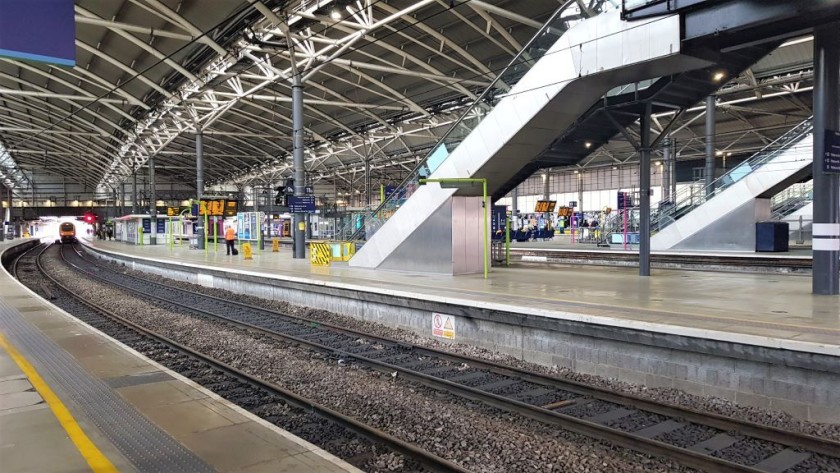 Looking across the main part of the station which houses platforms 7-17