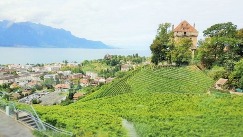 Departing from Montreux on the Golden Pass route