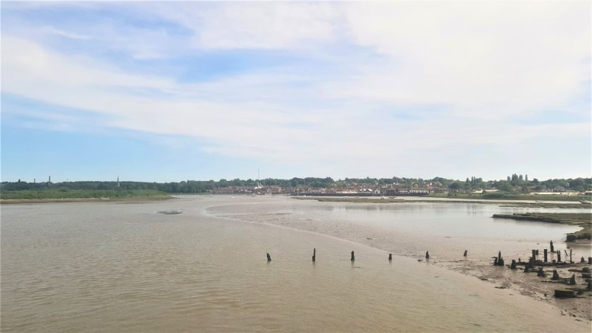North of Manningtree station the railway crosses the River Stour