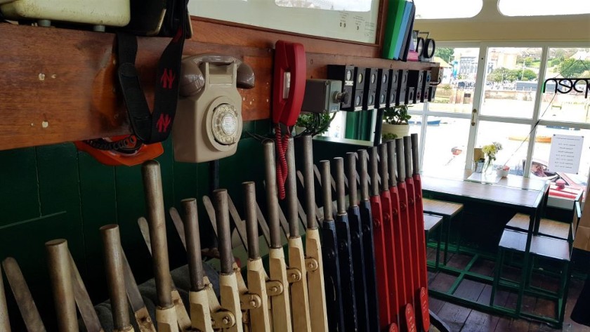 Have a coffee and cake in the station's old signal box