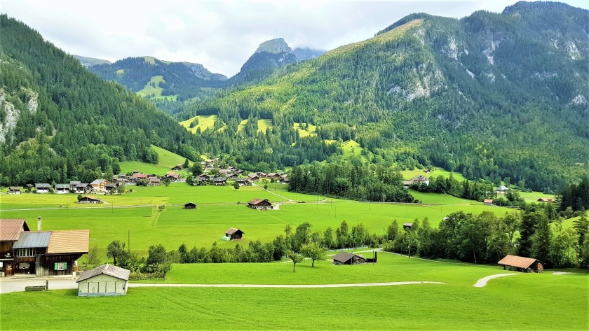 Arriving in Zweissimen for a simple change of train