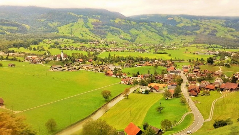 Looking down on Giswil