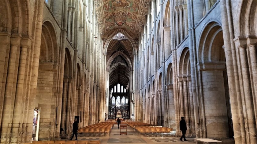 Ely Cathedral is a Crown filming location which can be easily accessed by train