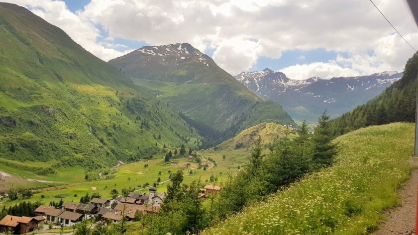 On the MGB trains between Andermatt and Disentis