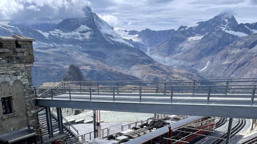 Gornergrat summit is Europe's highest open air station 