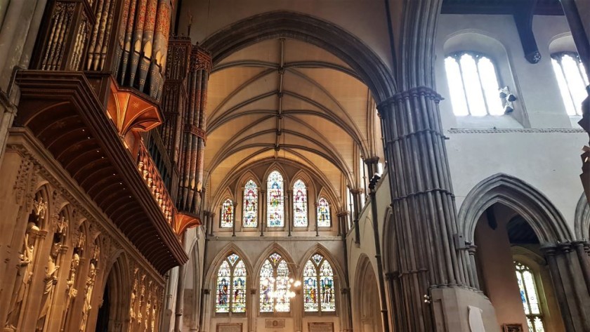 The cathedral's wonderful interior