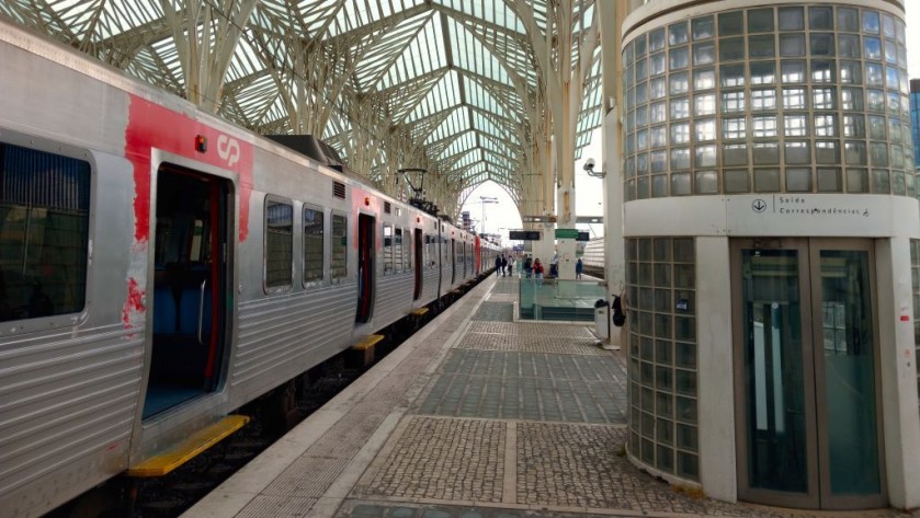 An elevator at Oriente station