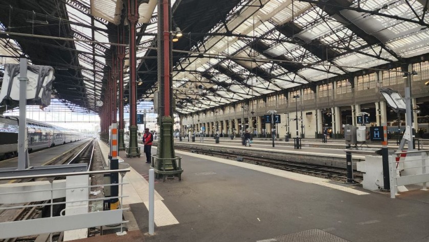 The voies A to N at Gare de Lyon