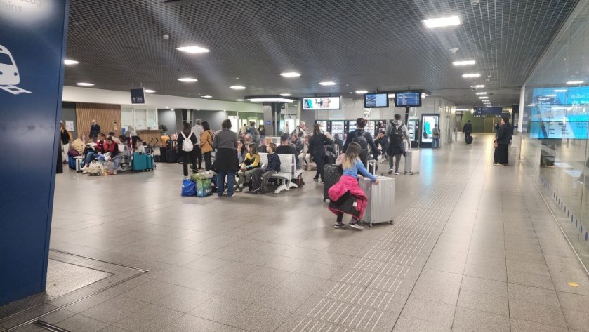 The departure area for voies 3 to 6 in Bruxelles Midi