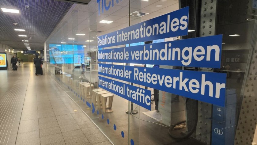 The International ticket desk at Bruxelles Midi 
