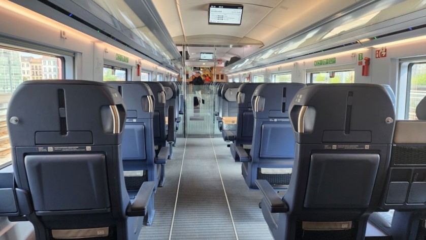 A First class seating saloon on an ICE neo train
