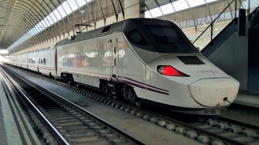 An Alvia train in Sevilla