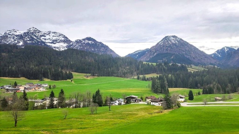 On the train between Kitzbuhel and Zell am See