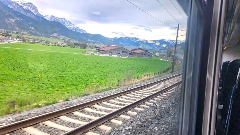 On the train between Sankt Johann and Zell am See