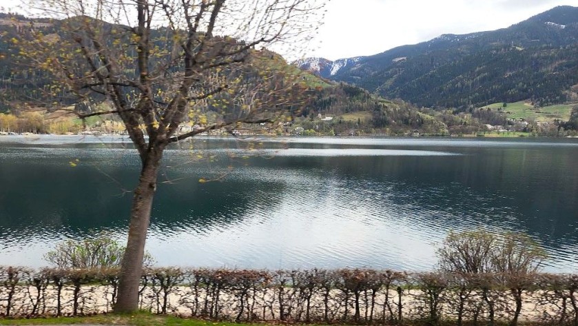 Arriving in Zell am See on a train from Worgl
