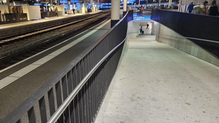 The slopes at Bern station
