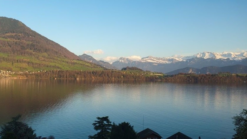 Lake Lucerne can be seen on the right within 10 mins of departure