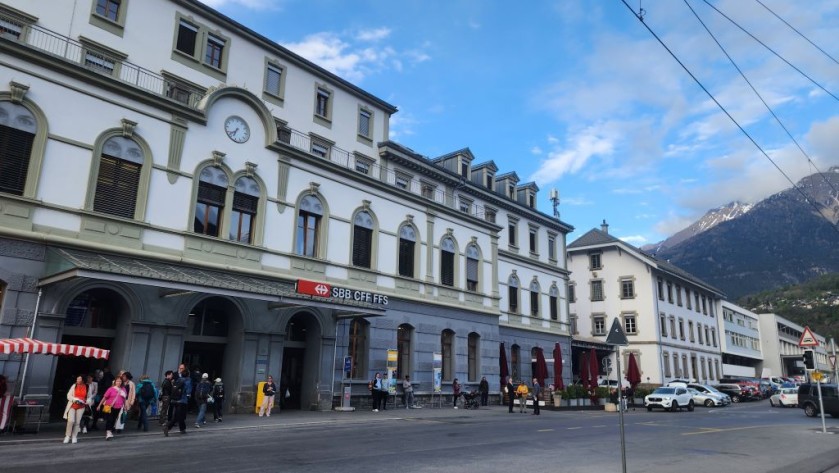 The exterior of Brig station