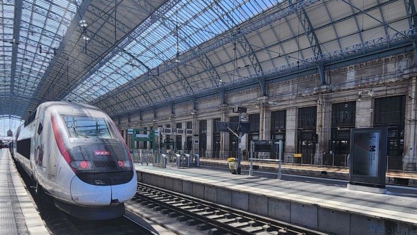 A TGV train in Bordeaux St Jean