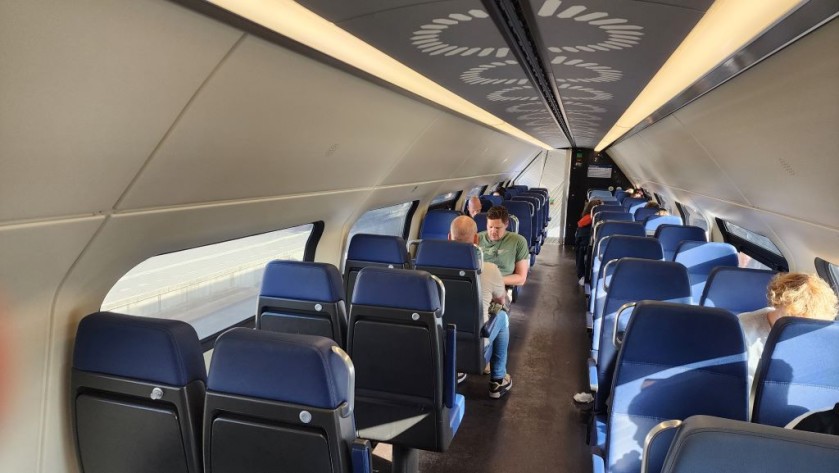 Second Class upper deck on a Dutch IC train