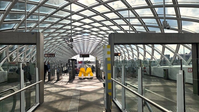 The Randstad Rail station at Den Haag Central