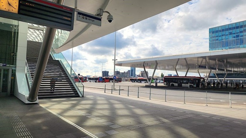 The bus station at Den Haag Centraal