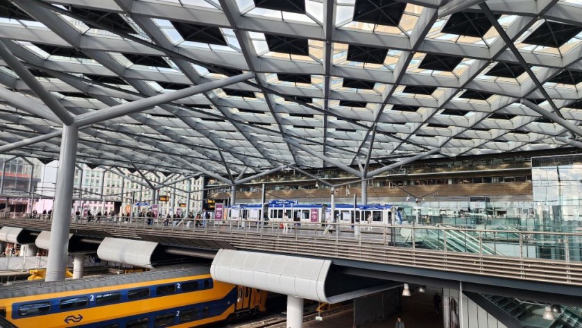 One of the tram stops at Den Haag Centraal is within the station